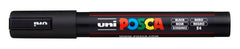 Rotulador Uni Posca Pc-5M Negro | Posca | Pack 6 Unidades
