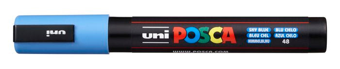 Rotulador Uni Posca Pc-5M Azul Cielo | Posca | Pack 6 Unidades