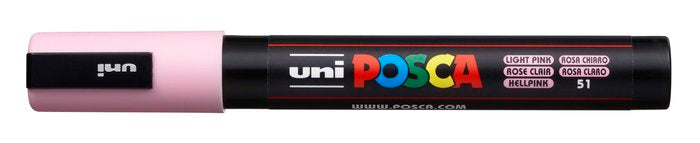 Rotulador Uni Posca Pc-5M Rosa Claro | Posca | Pack 6 Unidades Imagen principal del producto