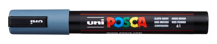 Rotulador Uni Posca Pc-5M Gris Pizarra | Posca | Pack 6 Unidades