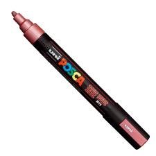 Rotulador Uni Posca Pc-5M Rojo Metalico | Posca | Pack 6 Unidades