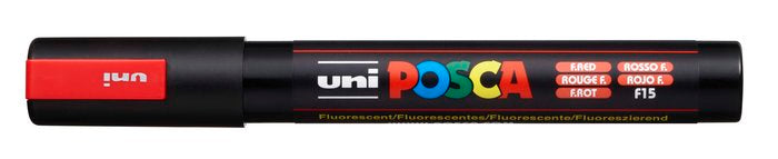 Rotulador Uni Posca Pc5-M Fluor Rojo | Posca | Pack 6 Unidades