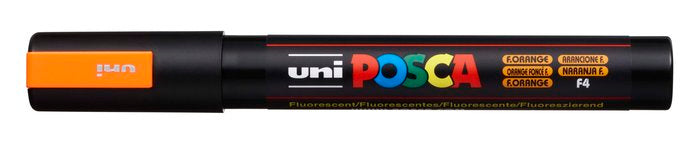 Rotulador Uni Posca Pc-5M Fluor Naranja | Posca | Pack 6 Unidades