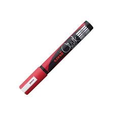 Marcador Uni Chalk Tiza Liquida 1,8-2,5Mm Rojo | Uni-Ball | Pack 6 Unidades