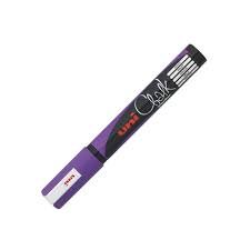 Marcador Uni Chalk Tiza Liquida 1,8-2,5 Mm Pwe-5M Violet | Uni-Ball | Pack 6 Unidades Imagen principal del producto