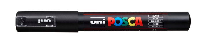 Rotulador Uni Posca Pc-1M Negro 0,7Mm | Posca | Pack 6 Unidades