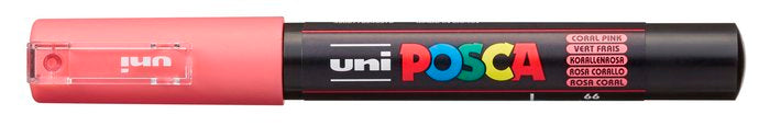 Rotulador Uni Posca Pc-1M Rosa Coral | Posca | Pack 6 Unidades Imagen principal del producto