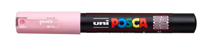 Rotulador Uni Posca Pc-1M Rosa Claro | Posca | Pack 6 Unidades