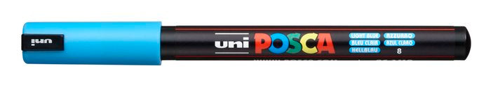 Rotulador Uni Posca Pc-1Mr Azul Claro | Posca | Pack 6 Unidades