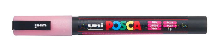 Rotulador Uni Posca Pc-3Ml Rosa Purpurina | Posca | Pack 6 Unidades Imagen principal del producto