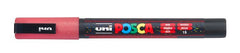Rotulador Uni Posca Pc-3Ml Rojo Purpurina | Posca | Pack 6 Unidades