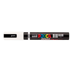 Rotulador Uni Posca Pc-5Br Brush Blanco | Posca | Pack 6 Unidades