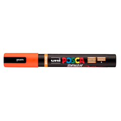 Rotulador Uni Posca Pc-5Br Brush Naranja | Posca | Pack 6 Unidades