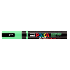 Rotulador Uni Posca Pc-5Br Brush Verde Claro | Posca | Pack 6 Unidades