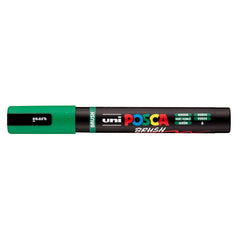 Rotulador Uni Posca Pc-5Br Brush Verde | Posca | Pack 6 Unidades
