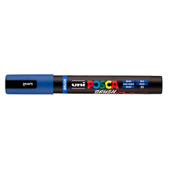 Rotulador Uni Posca Pc-5Br Brush Azul | Posca | Pack 6 Unidades