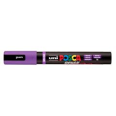 Rotulador Uni Posca Pc-5Br Brush Violeta | Posca | Pack 6 Unidades