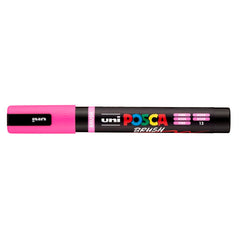 Rotulador Uni Posca Pc-5Br Brush Rosa | Posca | Pack 6 Unidades
