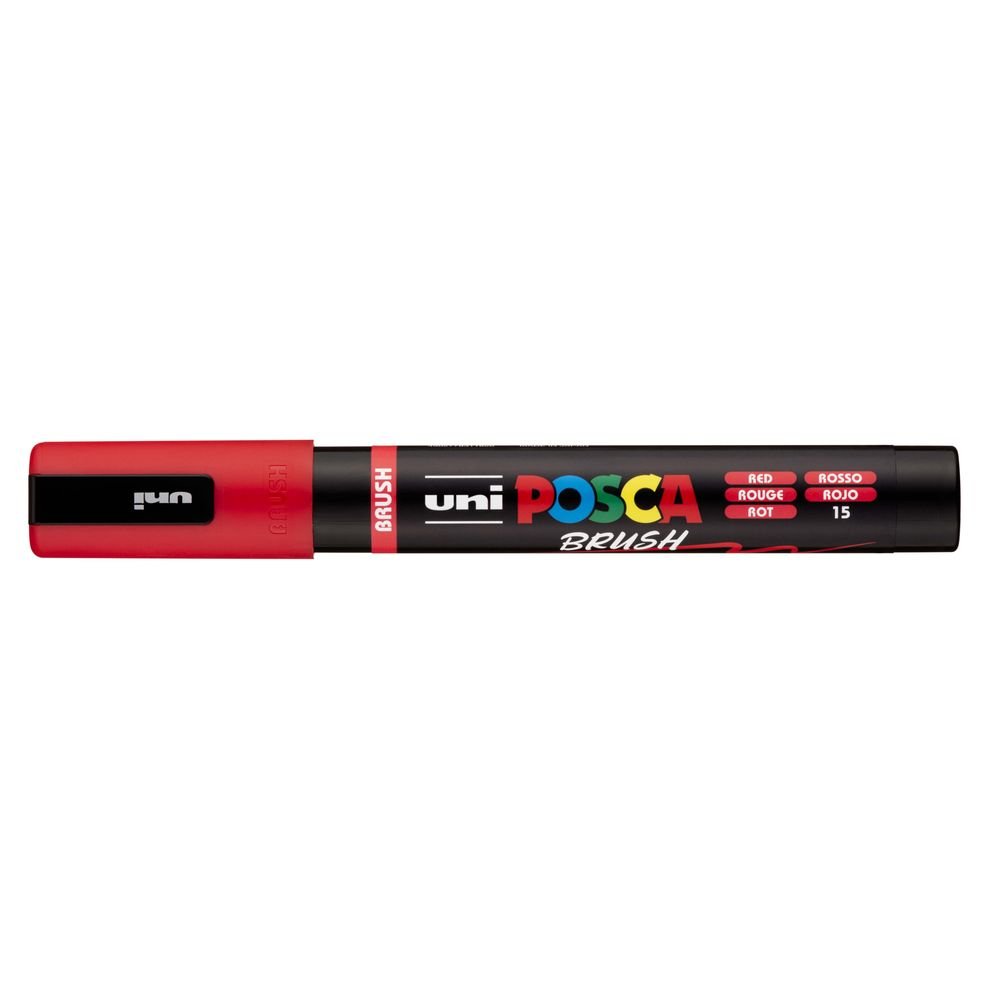 Rotulador Uni Posca Pc-5br Brush Rojo