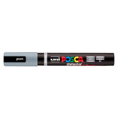 Rotulador Uni Posca Pc-5Br Brush Gris | Posca | Pack 6 Unidades