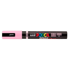 Rotulador Uni Posca Pc-5Br Brush Rosa Claro | Posca | Pack 6 Unidades