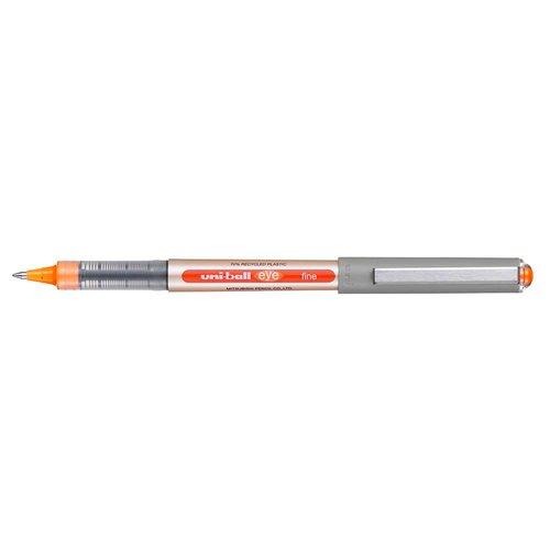 Bolígrafo Uni-ball EYE Fine 0,7 mm naranja, pack 12 unidades