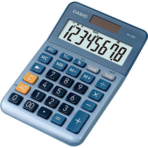CALCULADORA CASIO DE SOBREMESA 8 DIGITOS MS-80E | 1 UNIDADES | (CASIO)