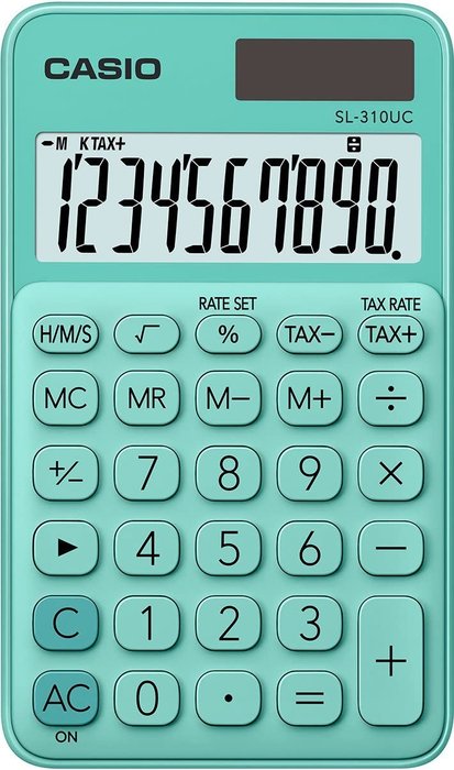 CALCULADORA CASIO BOLSILLO SL310UC VERDE | 1 UNIDADES | (CASIO) Imagen principal del producto