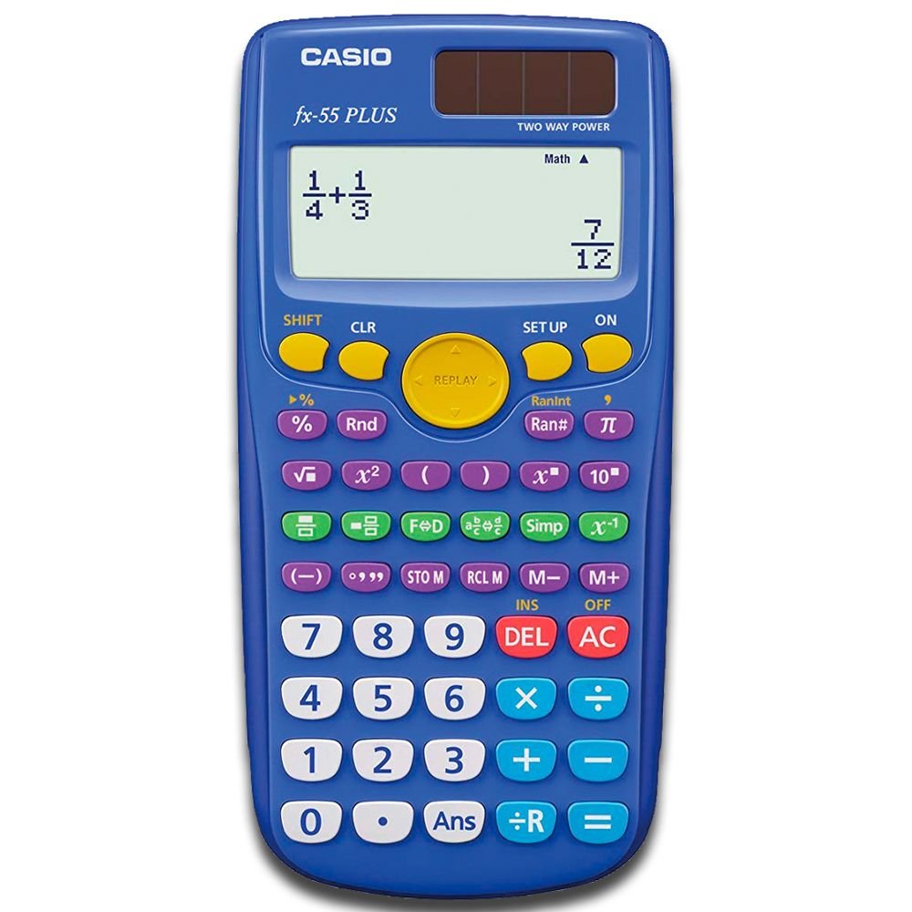 CALCULADORA CASIO CIENTIFICA FX-55PLUS ENSEÑANZA PRIMARIA | 1 UNIDADES | (CASIO) Imagen principal del producto