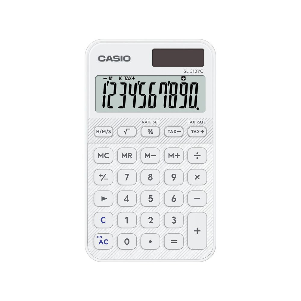 Calculadora Bolsillo 12 Dígitos Blanco Casio