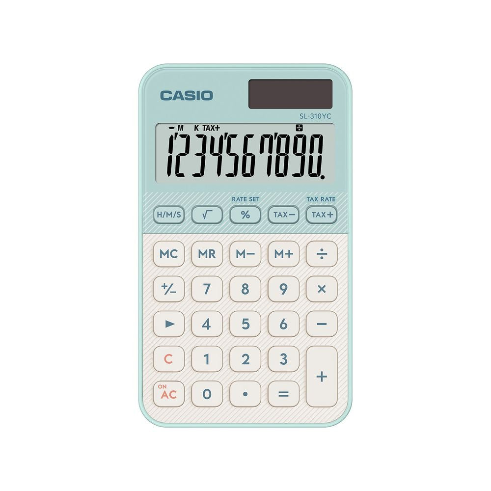 Calculadora Bolsillo 12 Dígitos Verde Claro Casio Imagen principal del producto