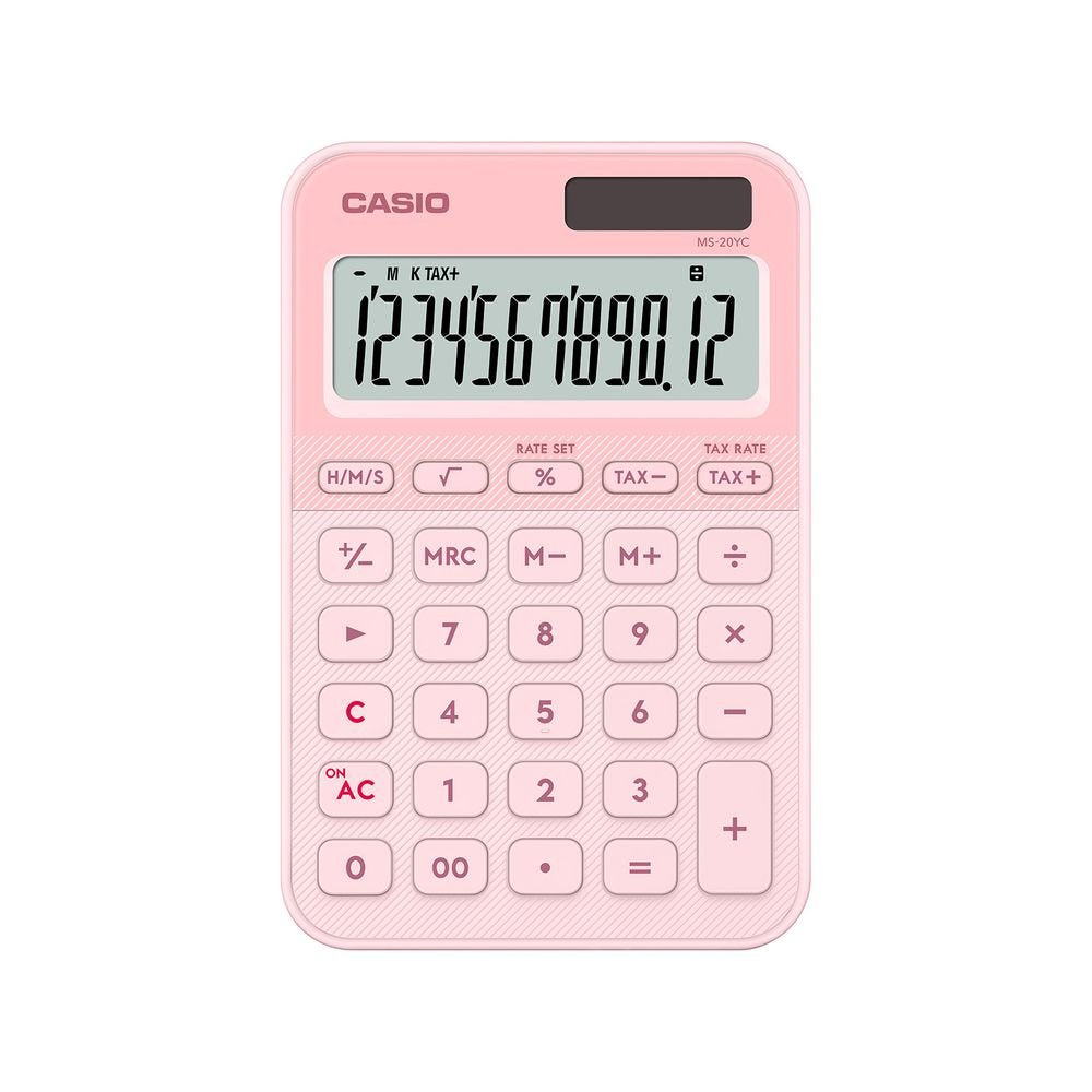 Calculadora sobremesa 12 dígitos Rosa claro Casio Imagen principal del producto
