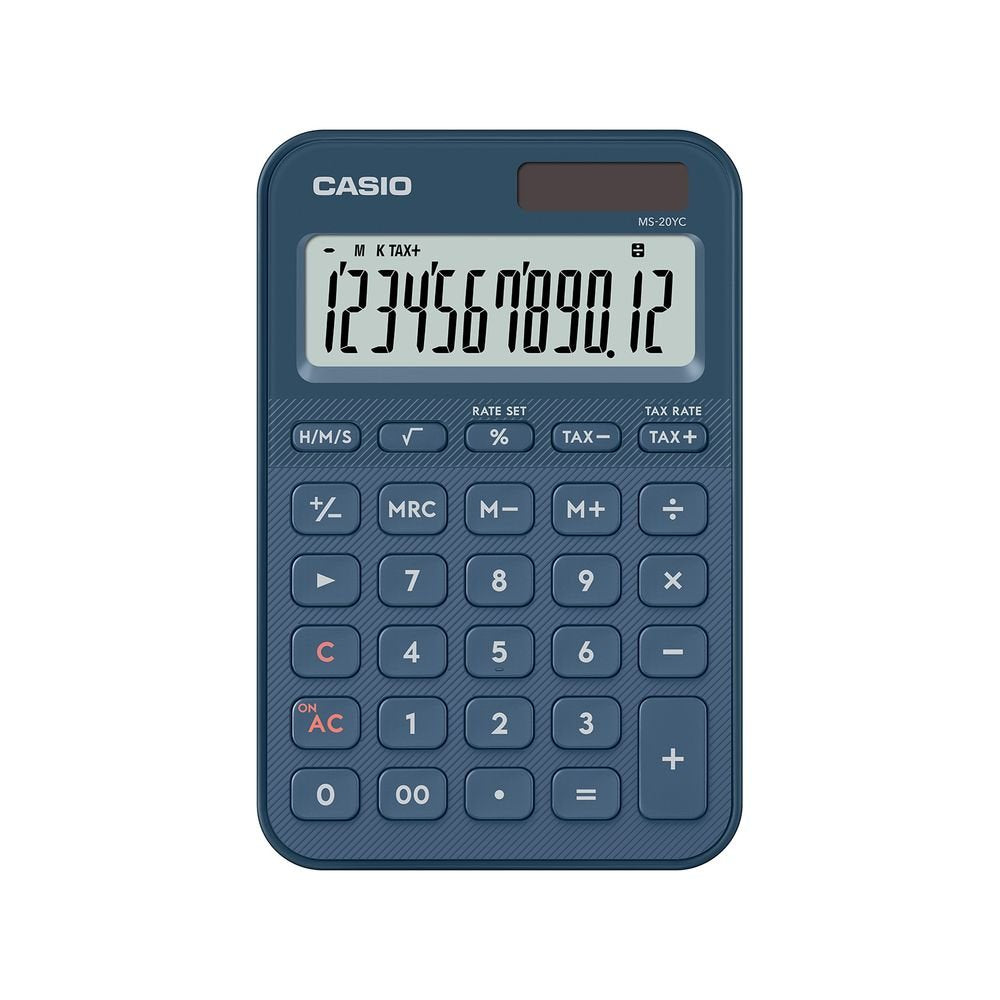 Calculadora sobremesa 12 dígitos azul marino Casio Ms-20yc Imagen principal del producto