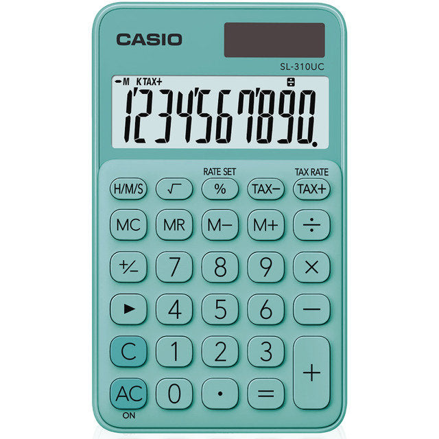 Calculadora Bolsillo Sl-310uc Color Verde