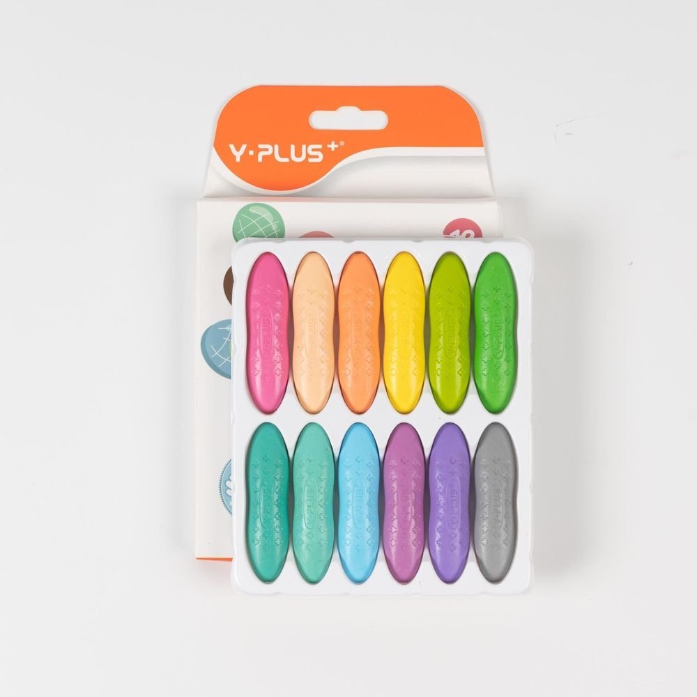 CAJA 12 CERAS PEANUT COLORES PASTEL | 1 UNIDADES | (YPLUS) Imagen principal del producto