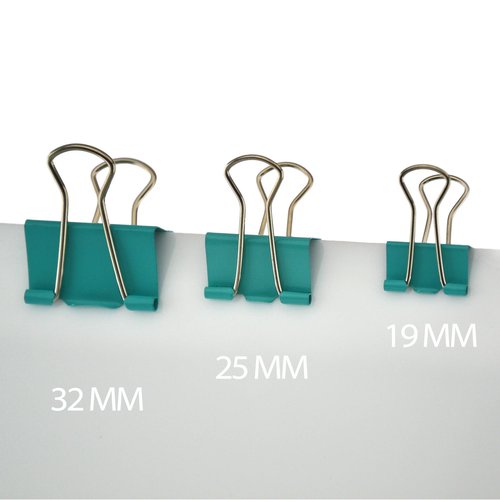Pinzas abatibles de colores 32mm - 12 unidades Fraga