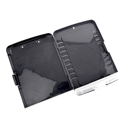 Soporte con pinza portadocumentos negro Fraga