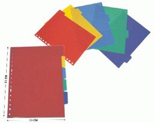 Juego Separadores 10 Posiciones A4 PP Poessa Imagen principal del producto