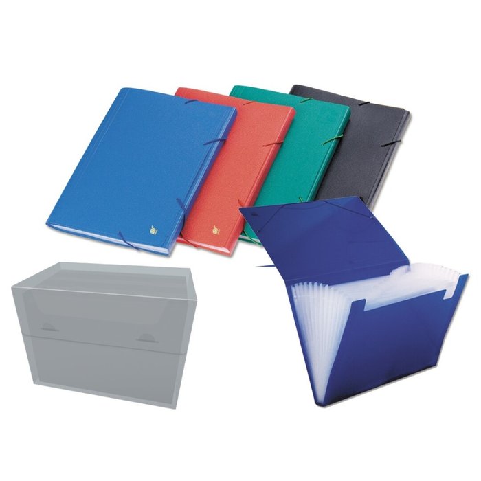 CARPETA PP FUELLE 12/B OPACA SURTIDO 540230 | 8 UNIDADES | (YES) Imagen principal del producto