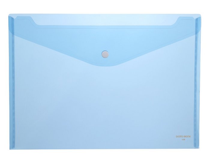 CARPETA PP SOBRE A4 1 BROCHE 105 AZUL | 12 UNIDADES | (DATABANK)