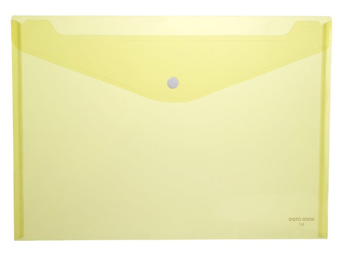 CARPETA PP SOBRE A4 1 BROCHE 105 AMARILLO | 12 UNIDADES | (DATABANK)