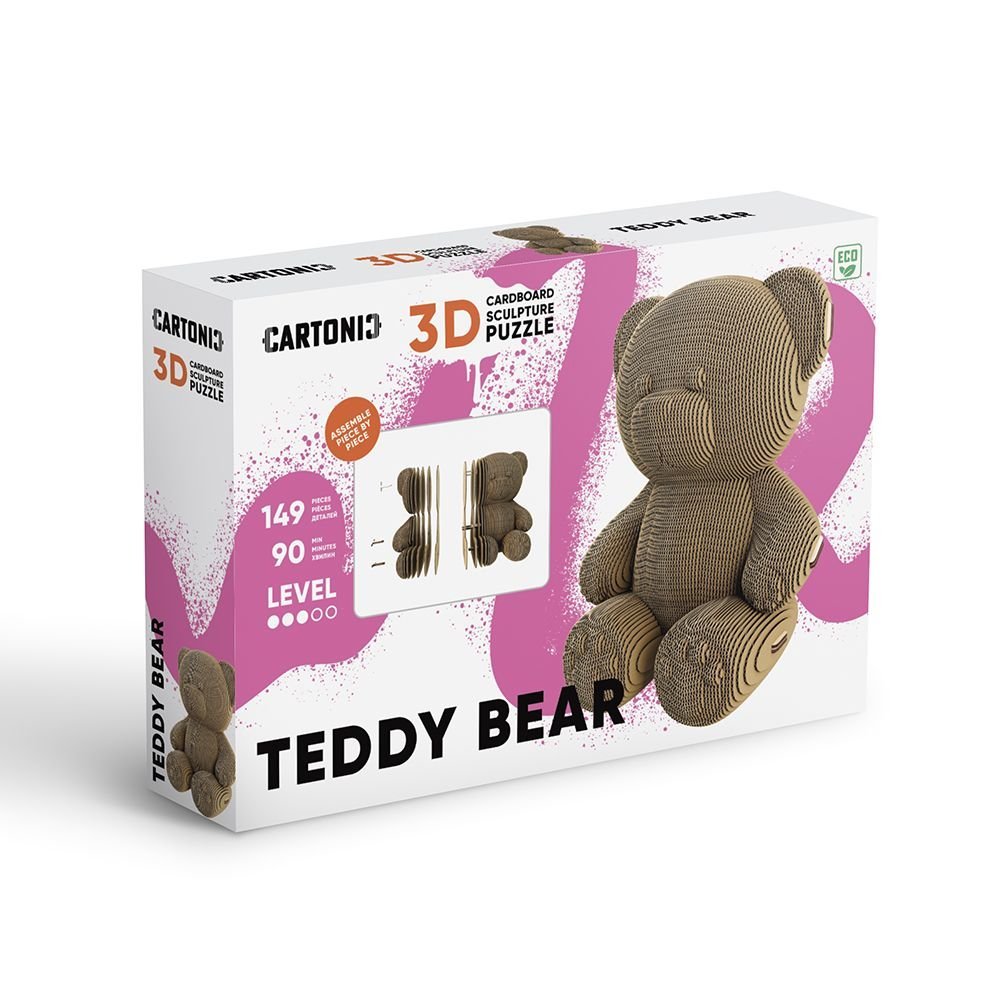 Maqueta Carton Teddy Bear CARTONIC en Eco-Cardboard