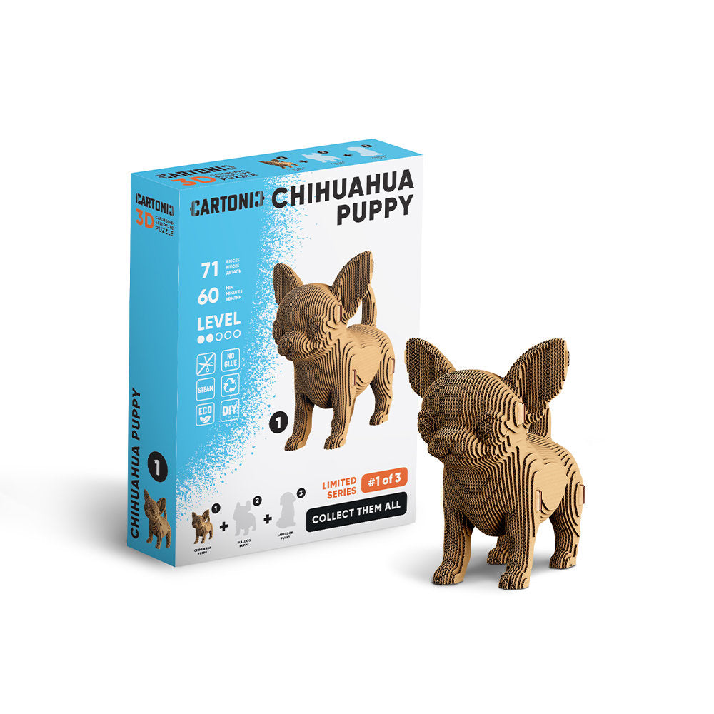 Maqueta Cartón Chihuahua - Puzle 3D Cartonic