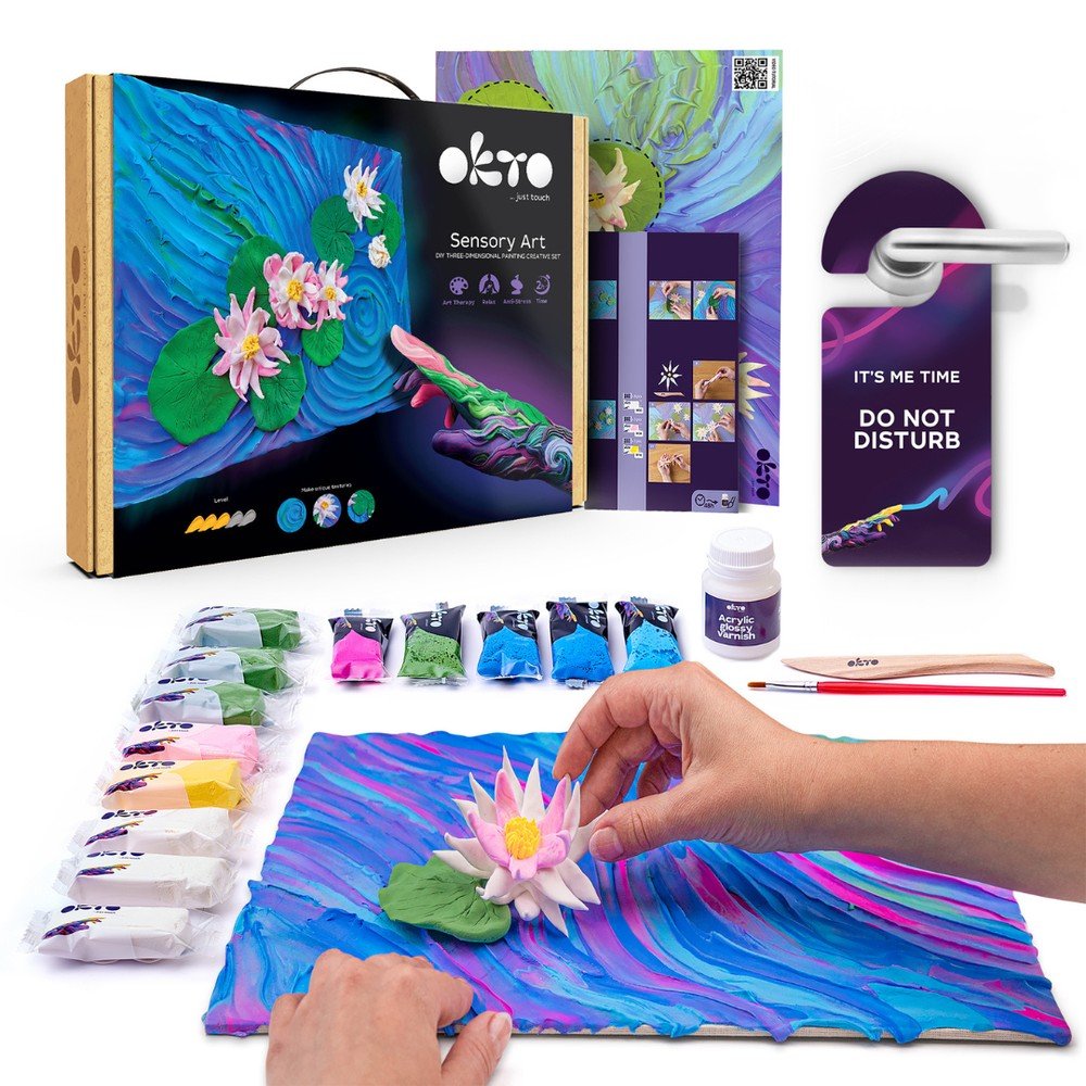 Set DIY Arte Sensorial 3D Nenúfares OKTO