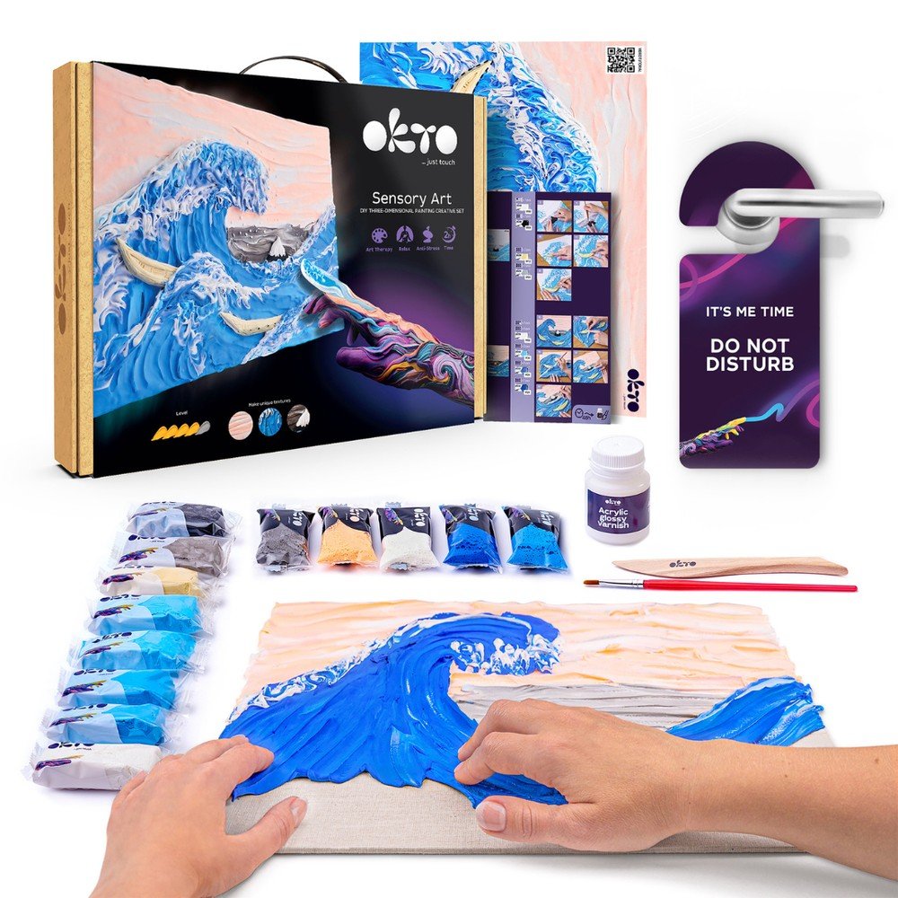 Set DIY Arte Sensorial 3D La Gran Ola OKTO