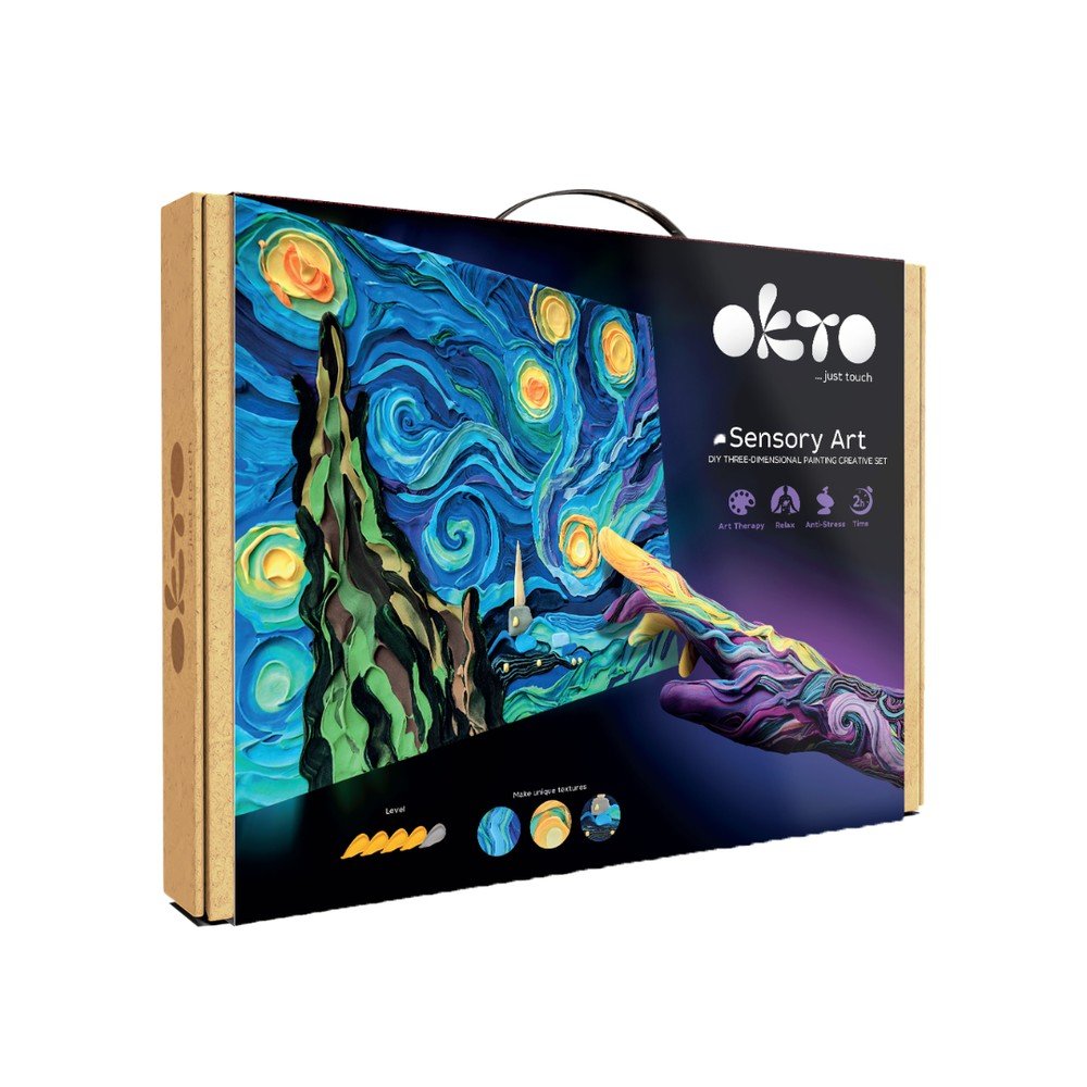 Set DIY Arte Sensorial 3D La Noche Estrellada OKTO