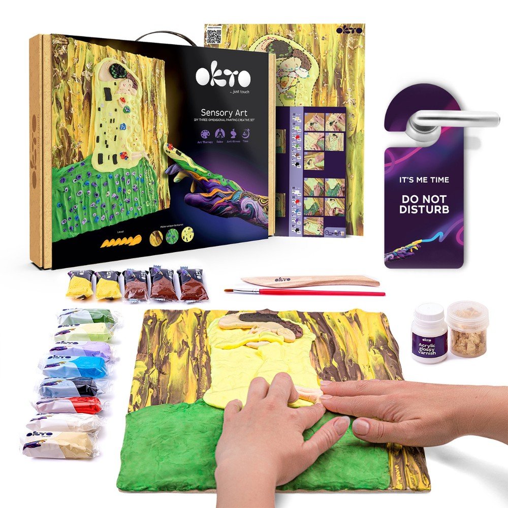 Set DIY Arte Sensorial 3D El Beso Okyo