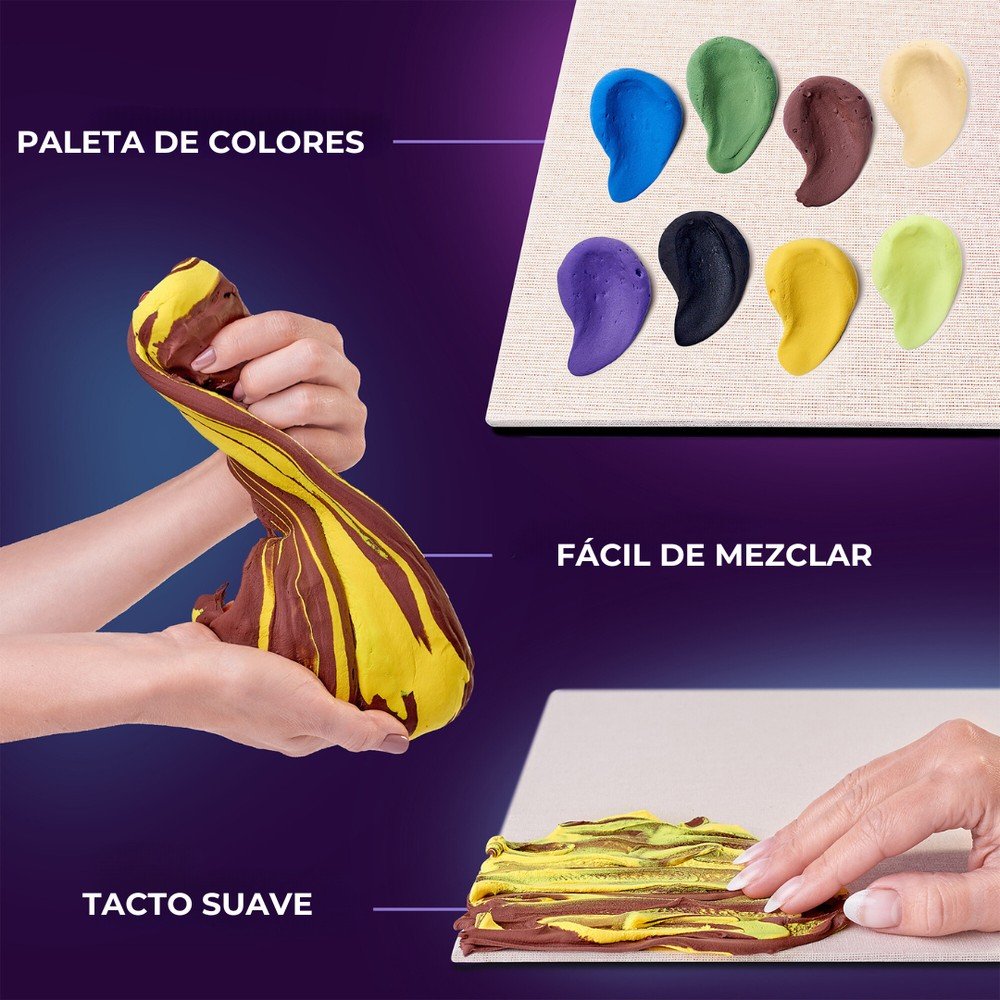 Set DIY Arte Sensorial 3D El Beso Okyo