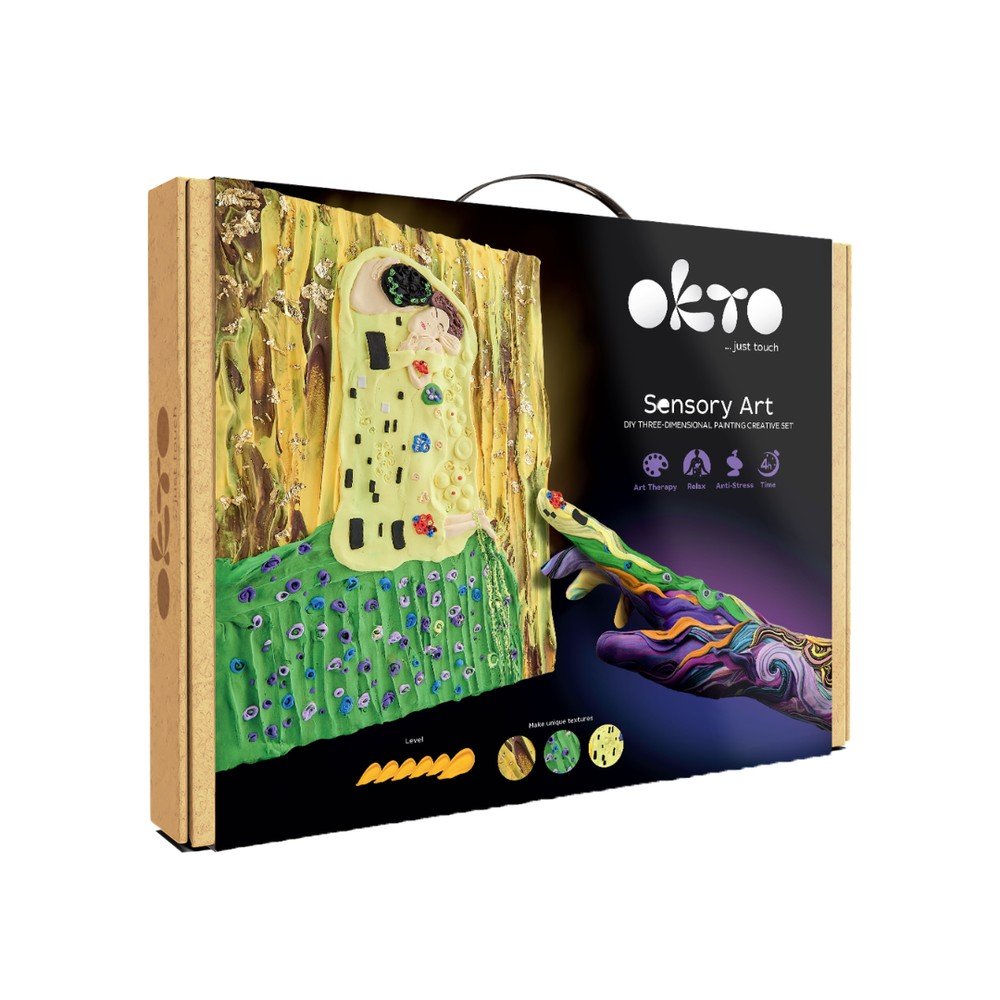 Set DIY Arte Sensorial 3D El Beso Okyo
