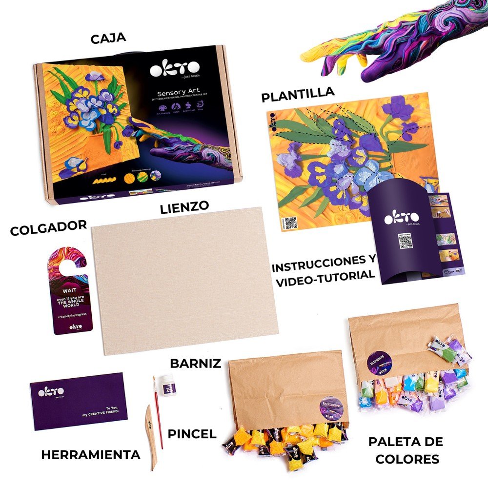 Set DIY Arte Sensorial 3D Iris de OKTO